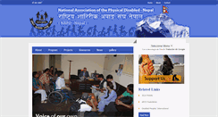 Desktop Screenshot of napdnepal.org.np